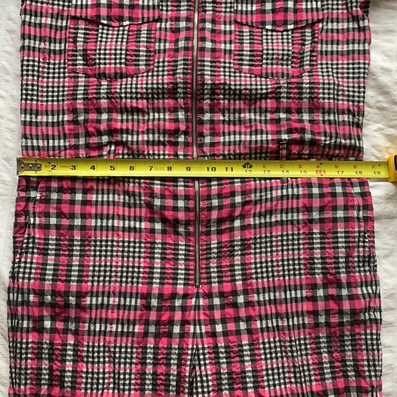 Pink plaid GANNI jumpsuit Size Small (DK 34) - Picture 9 of 12